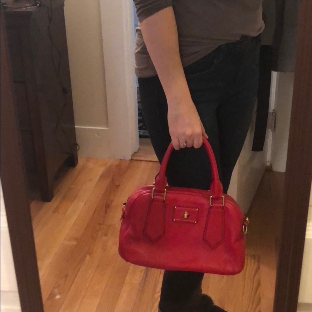 Marc Jacobs red satchel